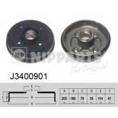 Тормозной барабан NIPPARTS J3400901
