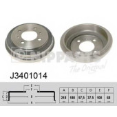 Тормозной барабан NIPPARTS J3401014