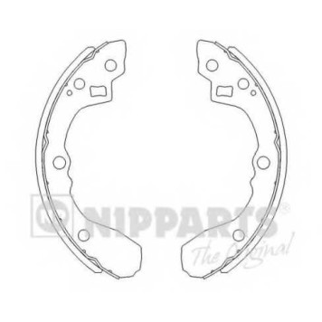 Комплект тормозных колодок для KIA RIO(DC,DC#,JB) <b>NIPPARTS J3500321</b>