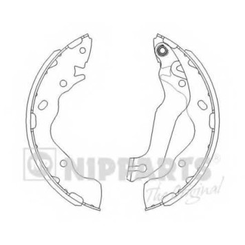 Комплект тормозных колодок для HYUNDAI ELANTRA(HD,XD), MATRIX(FC) / KIA SOUL(AM) / TOYOTA ALPHARD / VELLFIRE(ANH2#,ATH2#,GGH2#) <b>NIPPARTS J3500525</b>