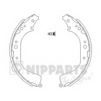 Комплект тормозных колодок для TOYOTA 4 RUNNER, DYNA, HIACE, HILUX, LAND CRUISER 90, LAND CRUISER, LITEACE <b>NIPPARTS J3502039</b>