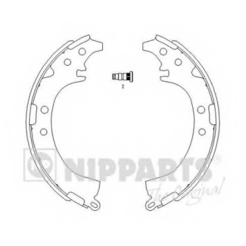 Комплект тормозных колодок для DAIHATSU TERIOS / TOYOTA CAMI, CAMRY, CELICA, CRESSIDA, PLATZ, RAV 4, SCEPTER <b>NIPPARTS J3502050</b>