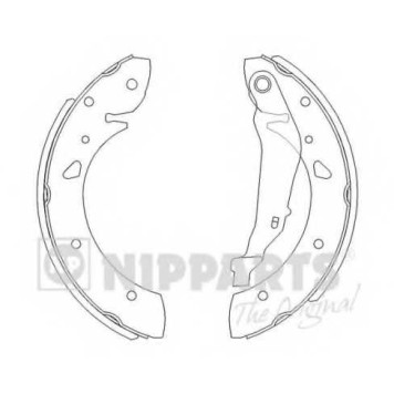 Комплект тормозных колодок для TOYOTA AVENSIS(#T22#) <b>NIPPARTS J3502069</b>