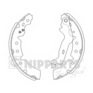 Комплект тормозных колодок для TOYOTA CARINA E(#T19#), COROLLA(##E11#,#E11#) <b>NIPPARTS J3502072</b>