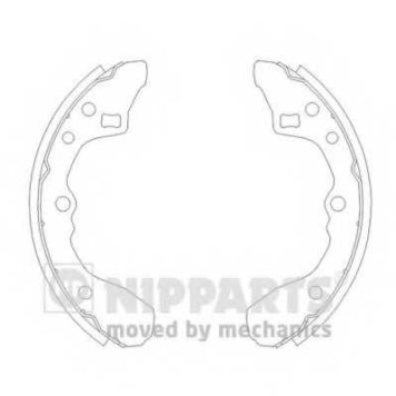 Комплект тормозных колодок для MAZDA 323(BD,BF,BW), FAMILIA(BA) <b>NIPPARTS J3503027</b>