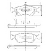 Колодки тормозные дисковые для KIA CLARUS(K9A) <b>NIPPARTS J3600303</b>