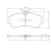 Колодки тормозные дисковые для NISSAN PRIMERA(P10,P11,WP11) <b>NIPPARTS J3601051</b>