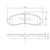 Колодки тормозные дисковые для NISSAN MICRA(K11) <b>NIPPARTS J3601053</b>