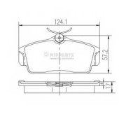 Колодки тормозные дисковые для NISSAN ALMERA(N16), PRIMERA(P11,WP11) <b>NIPPARTS J3601068</b>