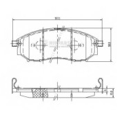 Колодки тормозные дисковые для INFINITI EX, FX, G, M, M35, M37, M45, Q45, Q60, Q70, QX50 / NISSAN CEDRIC, CIMA, GLORIA, MURANO, NAVARA, PATHFINDER, QASHQAI, XTERRA / RENAULT KOLEOS <b>NIPPARTS J3601094</b>