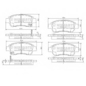 Колодки тормозные дисковые для TOYOTA ECHO, PLATZ, PROBOX/SUCCEED, SOLUNA VIOS, VIOS, YARIS <b>NIPPARTS J3602086</b>
