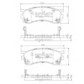 Колодки тормозные дисковые для MAZDA 323 F(BJ), 626(GE,GF,GW), FAMILIA(BA,BJ), MX-6(GE), PREMACY(CP), XEDOS 6(CA) <b>NIPPARTS J3603038</b>