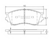 Колодки тормозные дисковые для MAZDA B-SERIE(UF,UN), XEDOS 9(TA) <b>NIPPARTS J3603040</b>