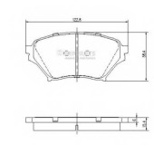 Колодки тормозные дисковые для MAZDA 323 F(BJ), MX-5(NB) <b>NIPPARTS J3603052</b>