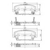 Колодки тормозные дисковые для HONDA CIVIC(FA,FD,FK,FN) <b>NIPPARTS J3604065</b>