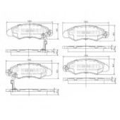 Колодки тормозные дисковые для SUBARU JUSTY(JMA,MS) / SUZUKI SWIFT(AH,AJ,EA,MA) <b>NIPPARTS J3608019</b>
