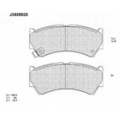 Колодки тормозные дисковые для SUZUKI ALTO(HA12,HA23), BALENO(EG) <b>NIPPARTS J3608020</b>