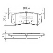 Колодки тормозные дисковые для CHEVROLET AVEO(T250,T255), LACETTI(J200), NUBIRA / DAEWOO LACETTI(J200,KLAN), NUBIRA(KLAN) <b>NIPPARTS J3610903</b>