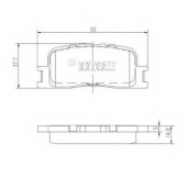 Колодки тормозные дисковые для LEXUS ES(MCV#, VZV#) / TOYOTA CAMRY(#CV2#, #XV2#, #XV3#, ACV3#, MCV3#), WINDOM(MCV3#) <b>NIPPARTS J3612024</b>