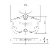 Колодки тормозные дисковые для HONDA ACCORD(CF,CG,CH,CK,CL,CM) <b>NIPPARTS J3614015</b>