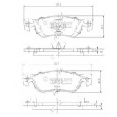 Колодки тормозные дисковые для ISUZU ELF(NHR5#), PIAZZA(JR#), TROOPER(UBS) <b>NIPPARTS J3619000</b>
