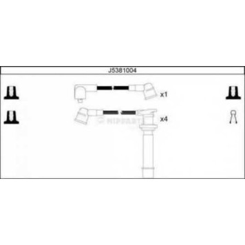 Комплект проводов зажигания NIPPARTS J5381004