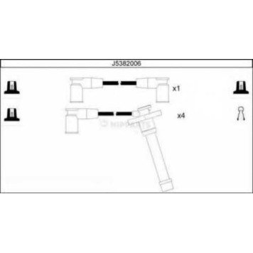 Комплект проводов зажигания NIPPARTS J5382006