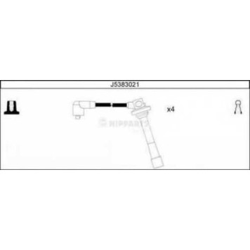 Комплект проводов зажигания NIPPARTS J5383021