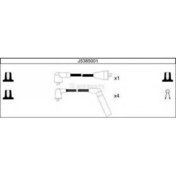 Комплект проводов зажигания NIPPARTS J5385001