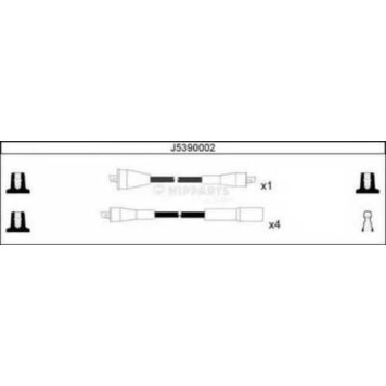 Комплект проводов зажигания NIPPARTS J5390002
