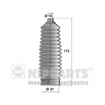 Комплект пылника рулевого управления NIPPARTS N2840514