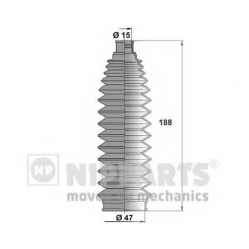 Комплект пылника рулевого управления NIPPARTS N2841032