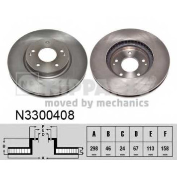 Тормозной диск NIPPARTS N3300408