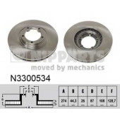 Тормозной диск NIPPARTS N3300534