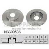 Тормозной диск NIPPARTS N3300536