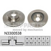 Тормозной диск NIPPARTS N3300538