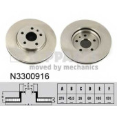 Тормозной диск NIPPARTS N3300916