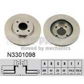 Тормозной диск NIPPARTS N3301098