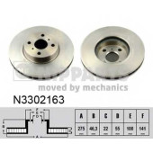 Тормозной диск NIPPARTS N3302163