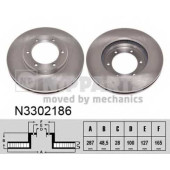 Тормозной диск NIPPARTS N3302186