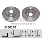 Тормозной диск NIPPARTS N3302191