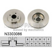 Тормозной диск NIPPARTS N3303086