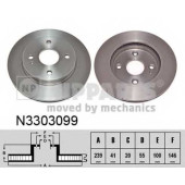 Тормозной диск NIPPARTS N3303099