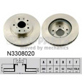 Тормозной диск NIPPARTS N3308020