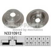 Тормозной диск NIPPARTS N3310912