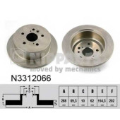 Тормозной диск NIPPARTS N3312066