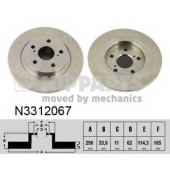 Тормозной диск NIPPARTS N3312067
