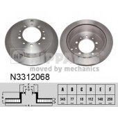 Тормозной диск NIPPARTS N3312068