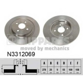 Тормозной диск NIPPARTS N3312069