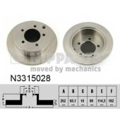 Тормозной диск NIPPARTS N3315028